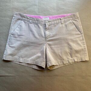 Merona Khaki Chino Flat Front Shorts
